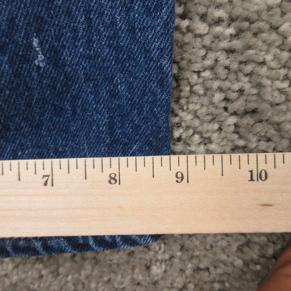 Levis Jeans Mens 38x34 Blue 501 Button Fly Original Straight Faded Denim Pants